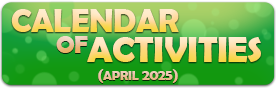 Calendar of activities